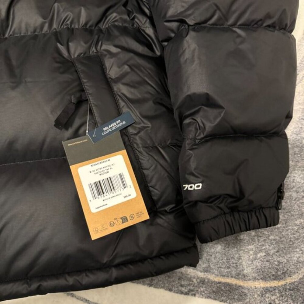 The North Face 1996 Nuptse 700 Down Puffer Jacket Black Womens Small - Picture 2 of 6